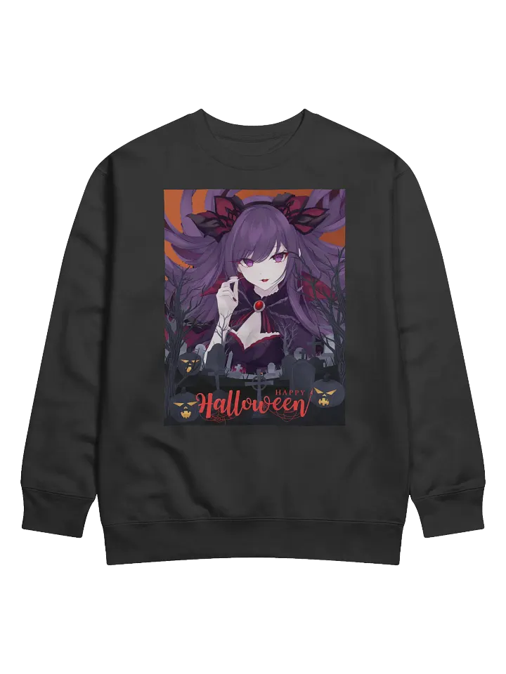 Gothic Halloween Purple Hair Sweatshirt product image (1)