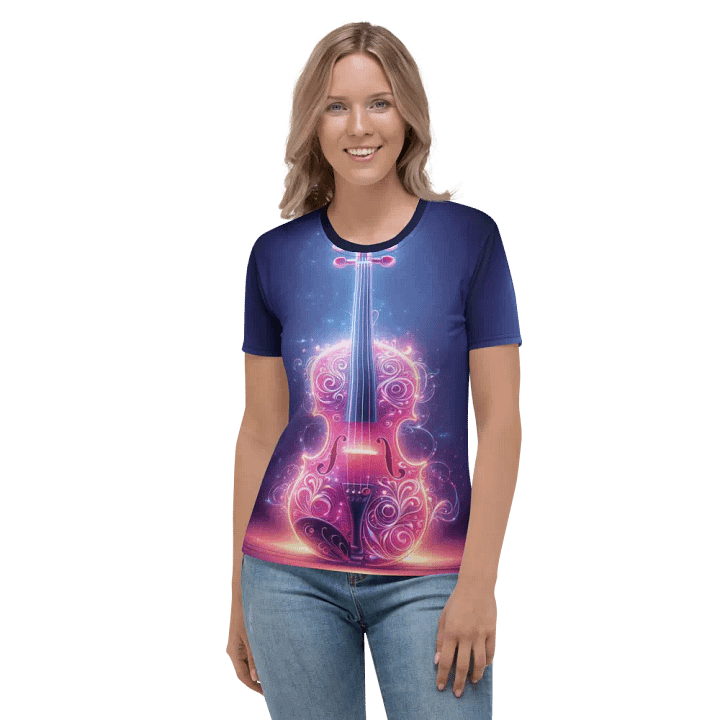 Lumina Violin Serenade Tee - Electric Muse Art product image (1)