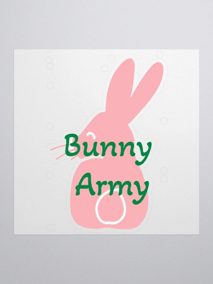 Bunny Army Sticker product image (1)