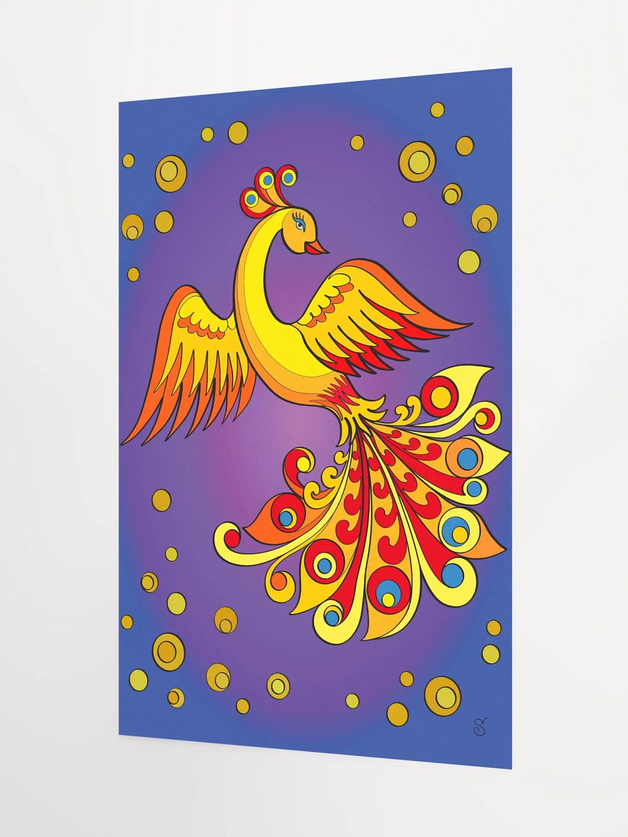 Vibrant Matte Poster Print - Golden Bird product image (3)