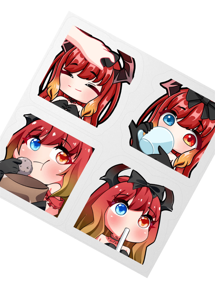 ScarLight Crimson, Emotive Sticker Set. product image (2)
