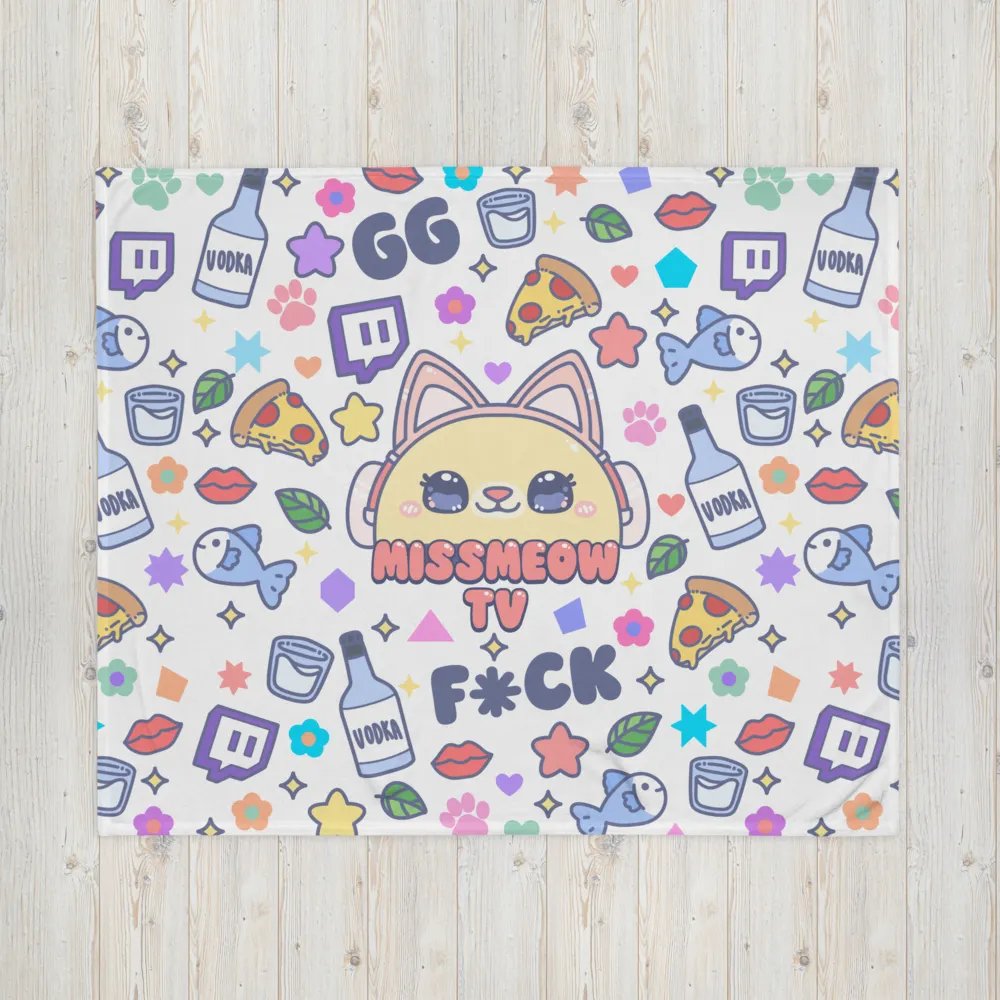 MissMeowTV Cute Throw Blanket product image (16)
