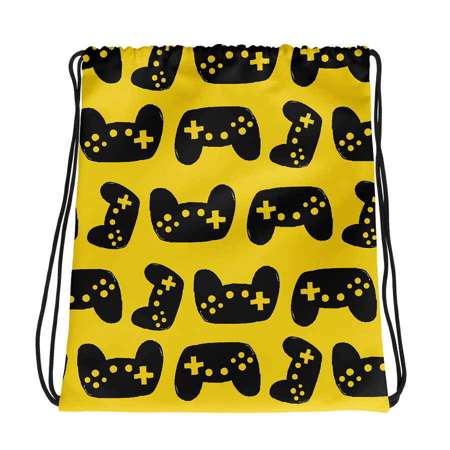 Video Games Drawstring Bag (Gold and Black) product image (1)