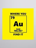Au is where you find it stickers product image (1)