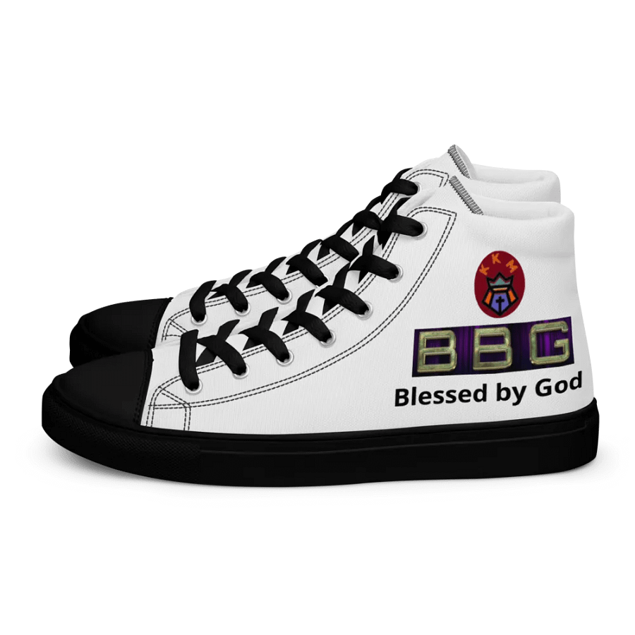 BBG White High Tops - Black Soles product image (1)