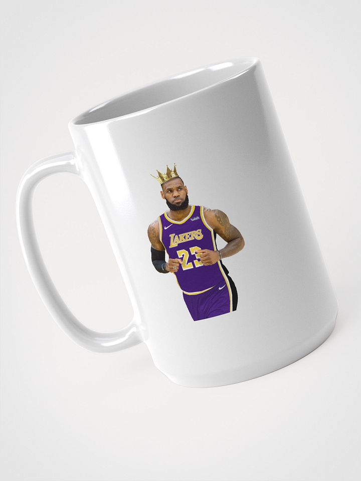 Lebron James (the king) White Glossy Mug product image (2)