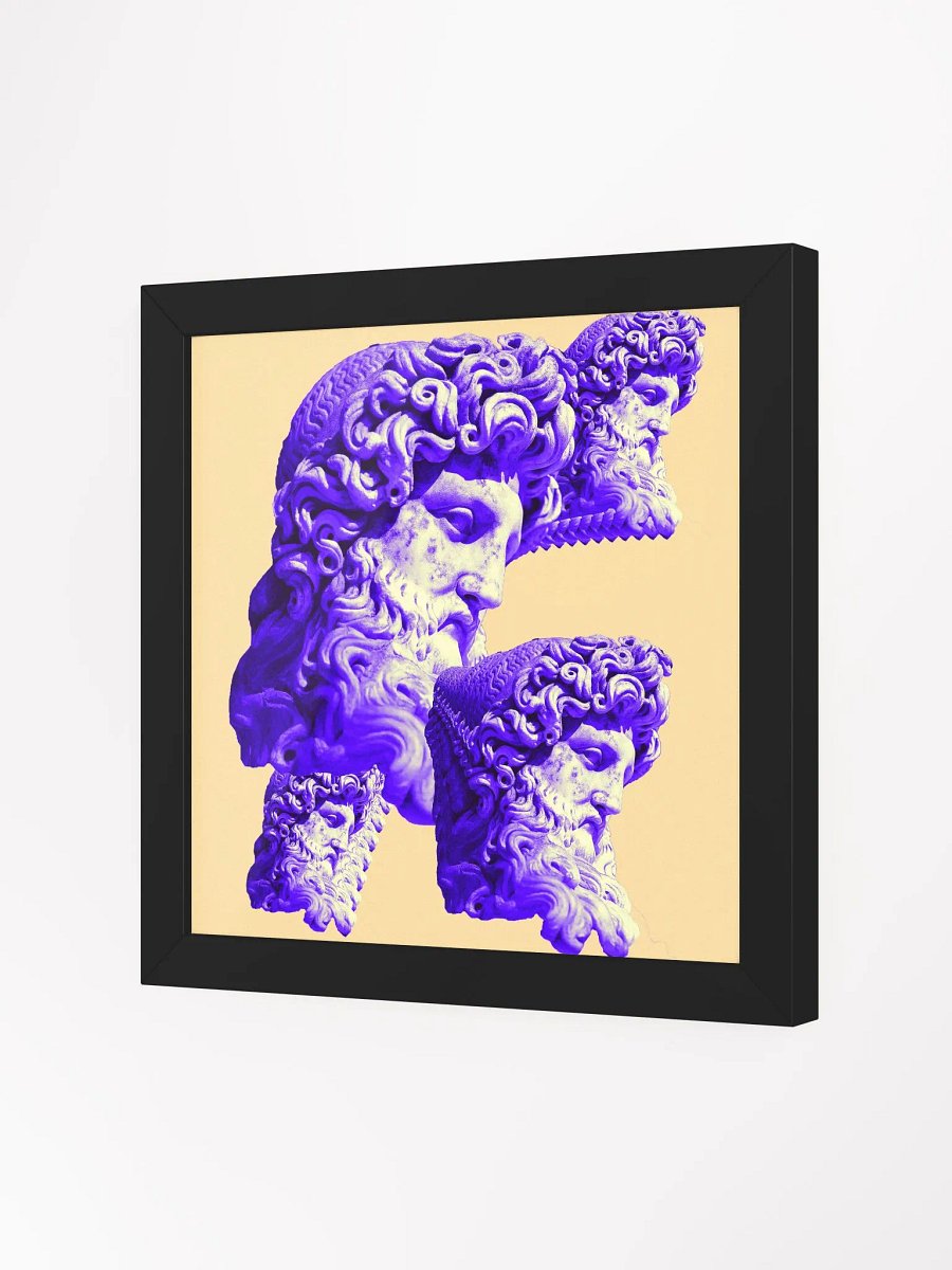 Zeus Glitch Framed Poster product image (14)