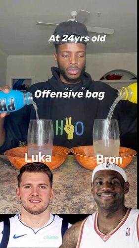 Repost just because Luka had 73. Luka VS Lebron at 24 #explore