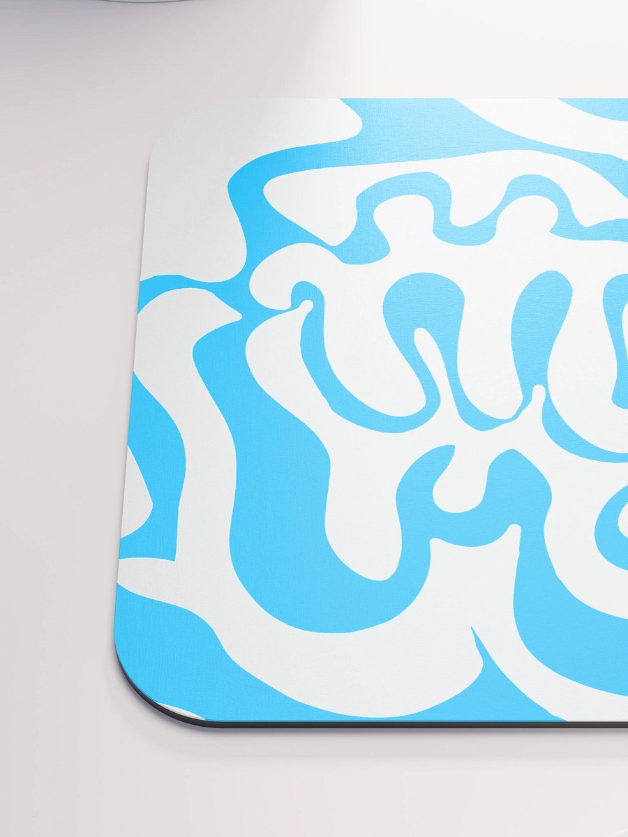 Fluid Blue Swirls Mouse Pad product image (6)
