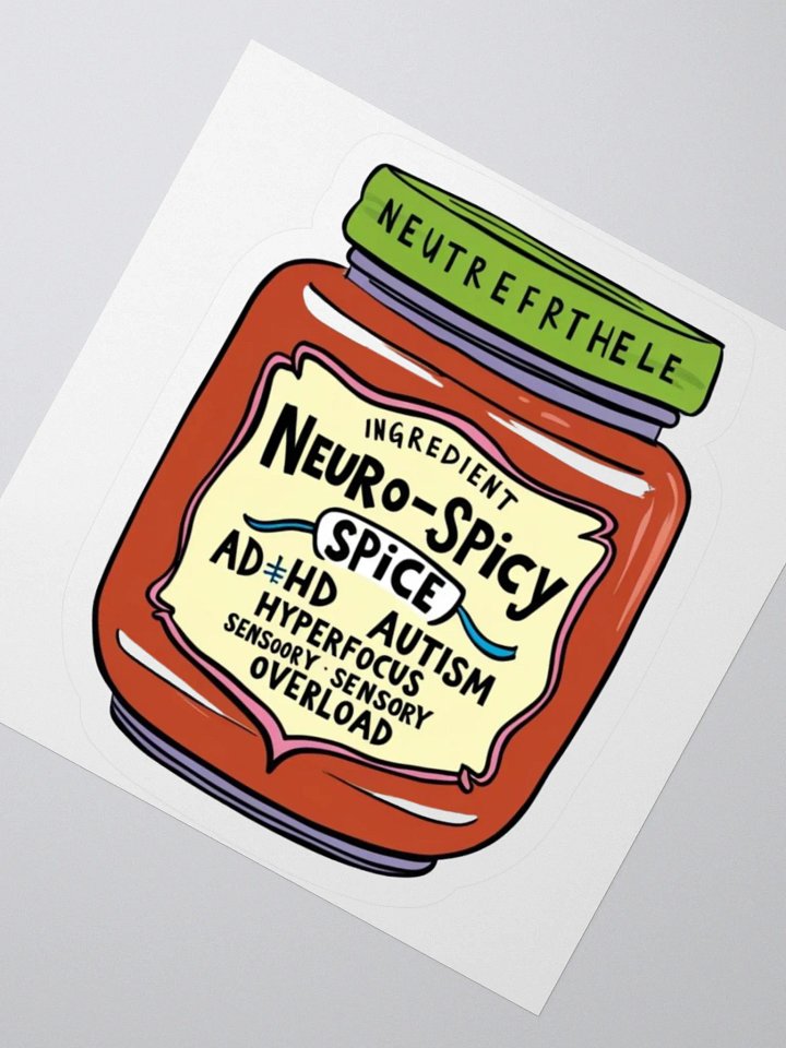 Neuro-Spicy Spice Bottle Stickers product image (3)
