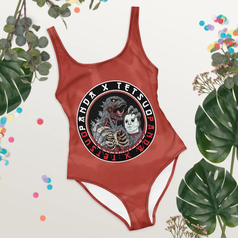 God of Carnage One-Piece Swimsuit (Northern Lotus Design) product image (10)