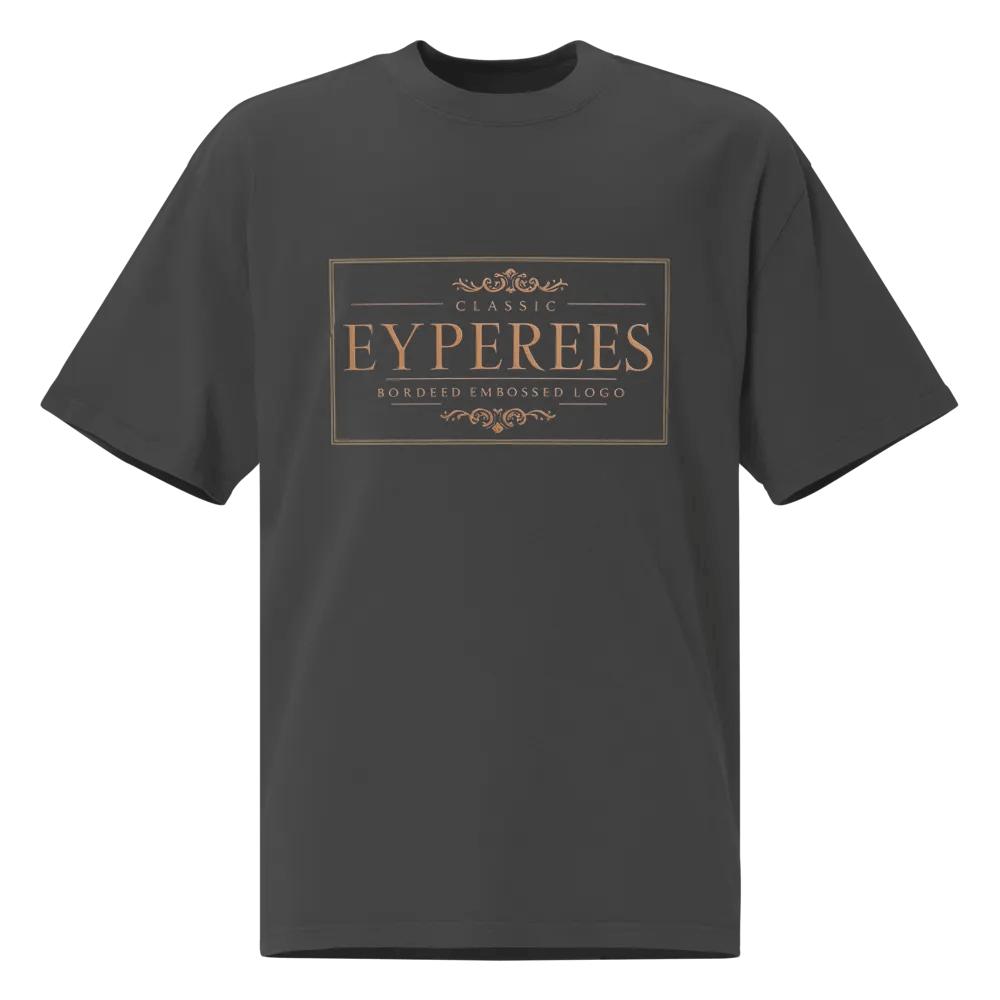 Elegant Embossed Logo Faded T-Shirt product image (1)