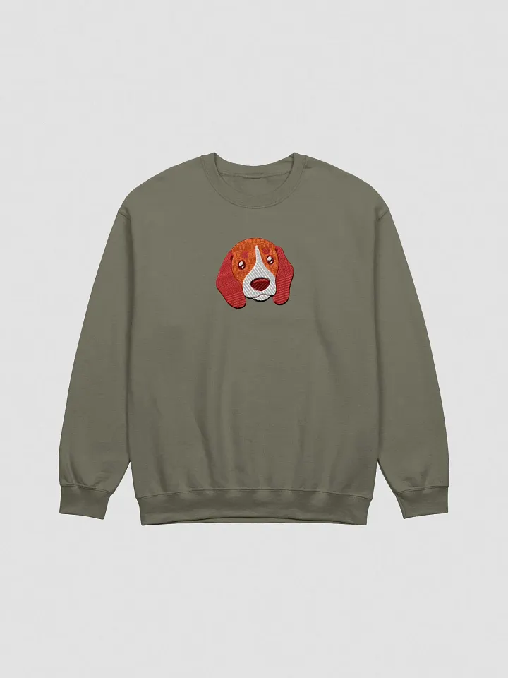 Cartoon Beagle Dog Face Crewneck Sweatshirt product image (1)