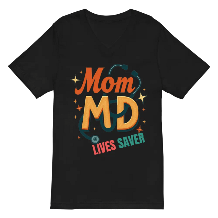 Mom MD, LIVESAVER V-Neck Tee product image (3)