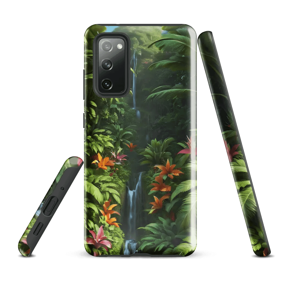 Tough Phone Case for Samsung® - Tropical Island Waterfall product image (1)