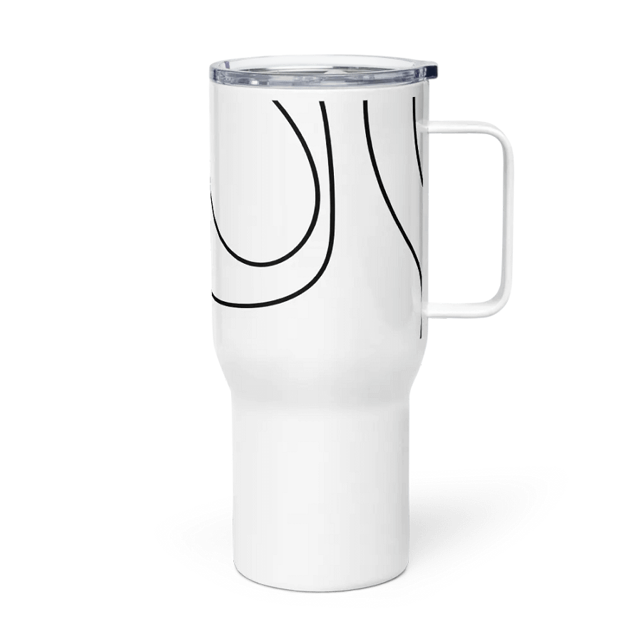 Flowing Lines Stainless Steel Travel Mug product image (4)