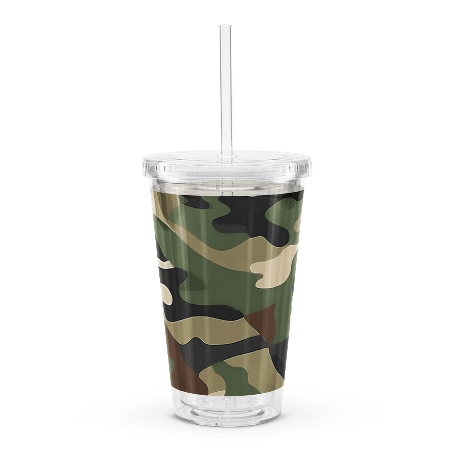 Double Wall Clear Plastic Tumbler camo product image (4)