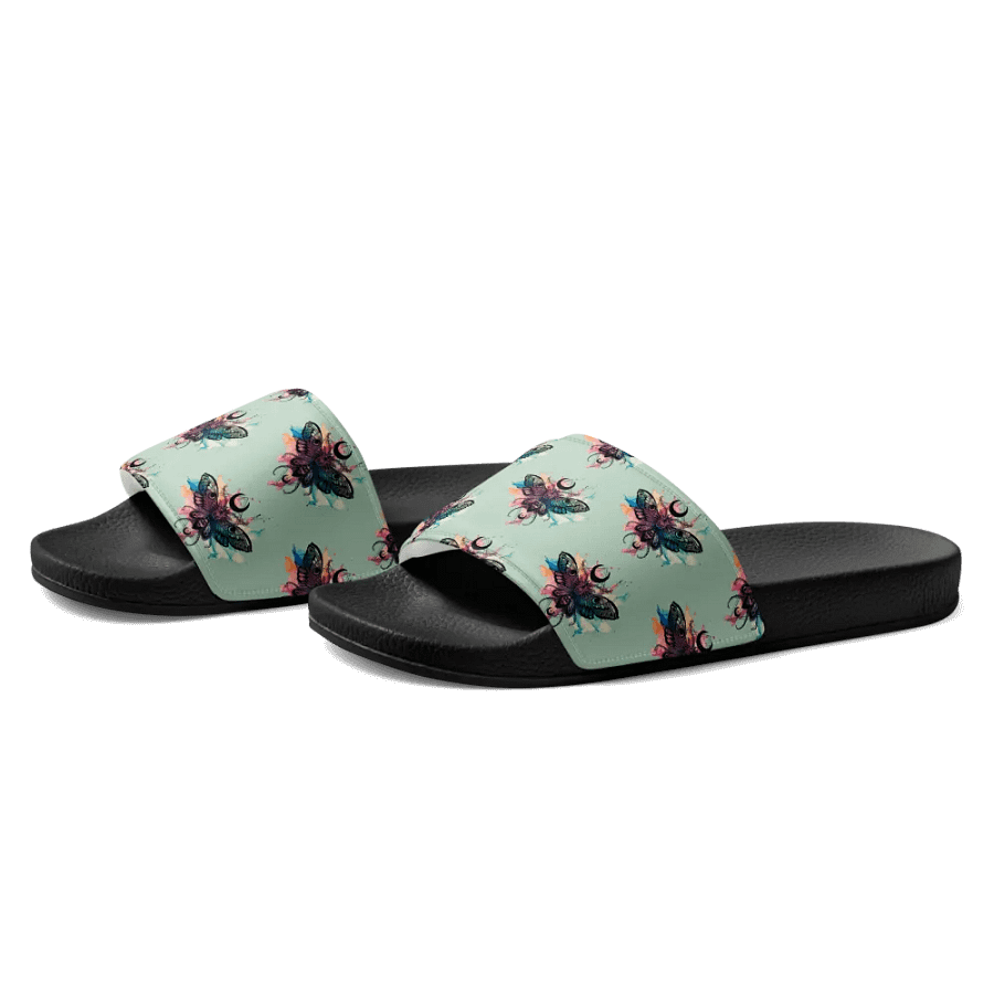 Skull Moth Comfort Women's Slides product image (3)
