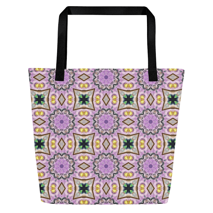 Kaleidoscopic Floral Symphony Tote Bag product image (2)