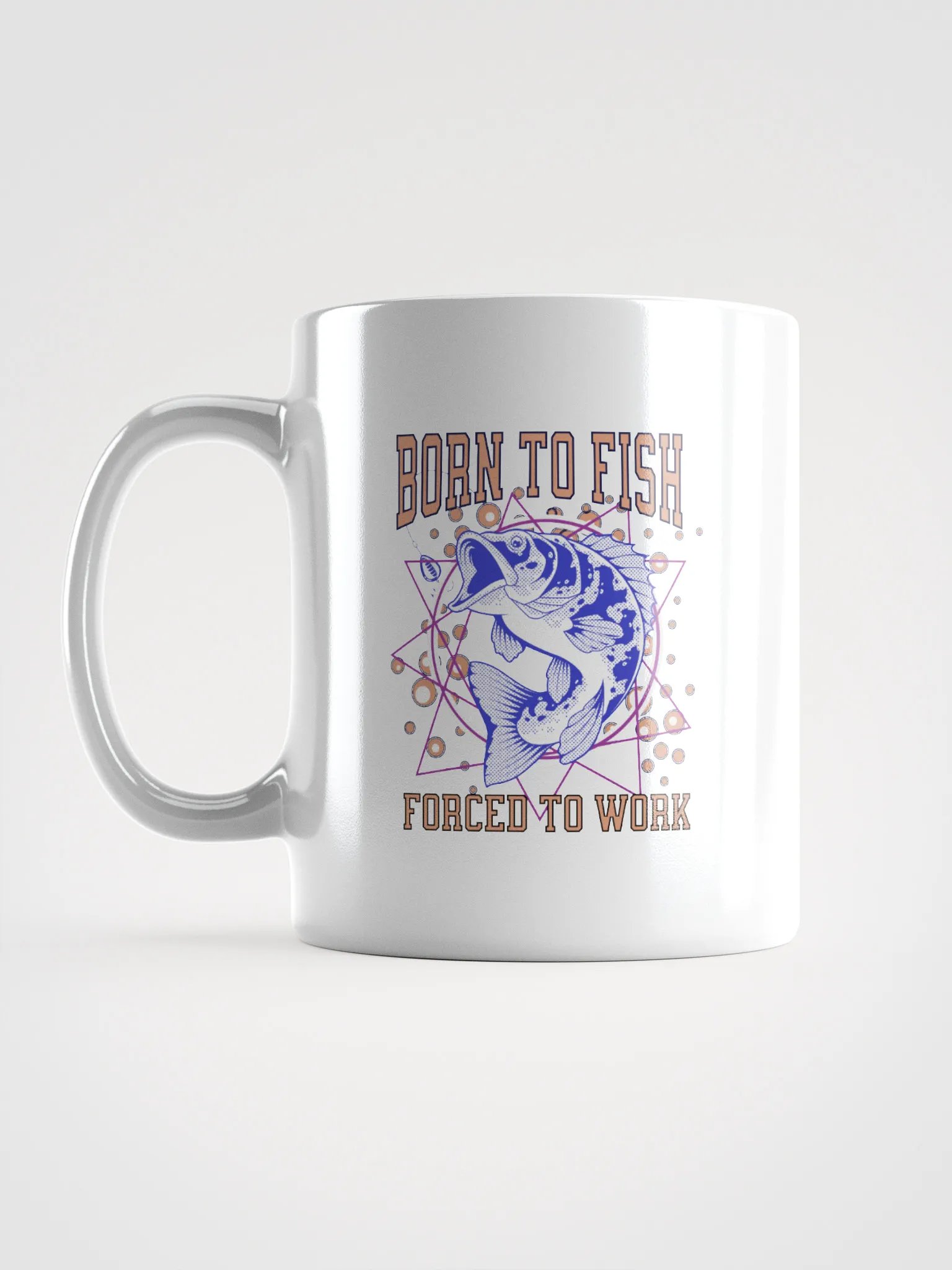 Born to Fish Forced To Work Mug product image (1)
