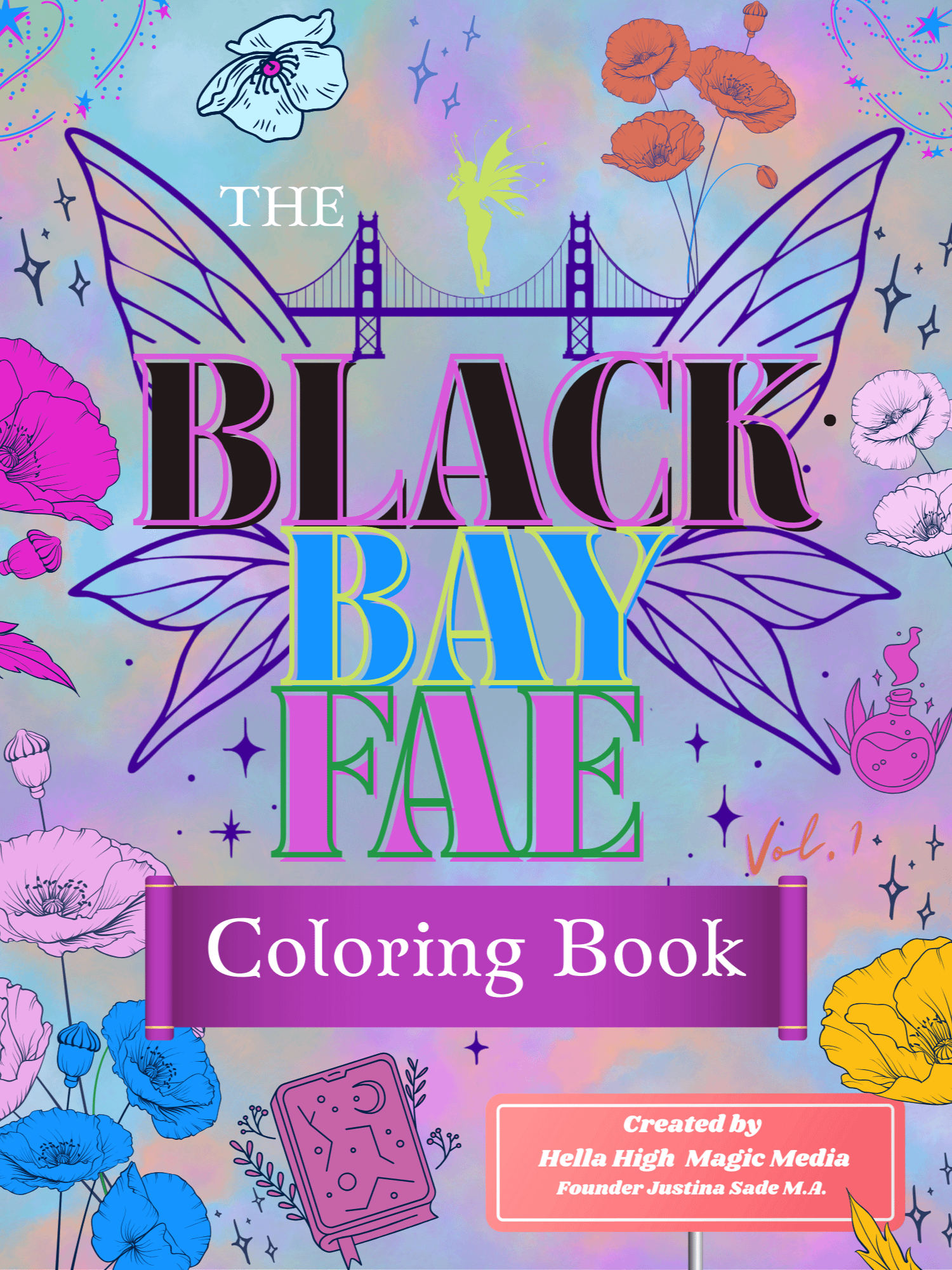 Pre-Sale for Black Bay Fae Coloring Book by Justina Sade M.A. product image (1)