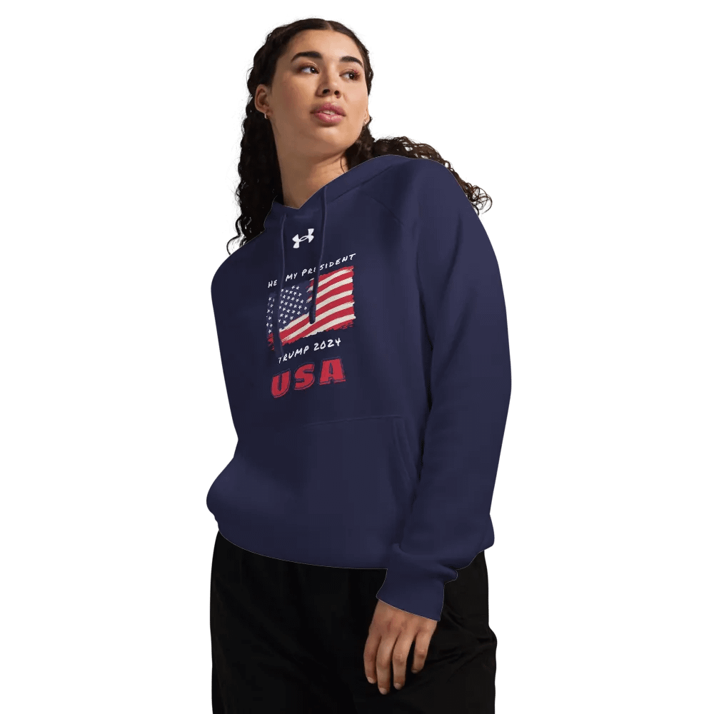 HMP - Under Armor Hoodie - He's My President American Flag Design product image (8)