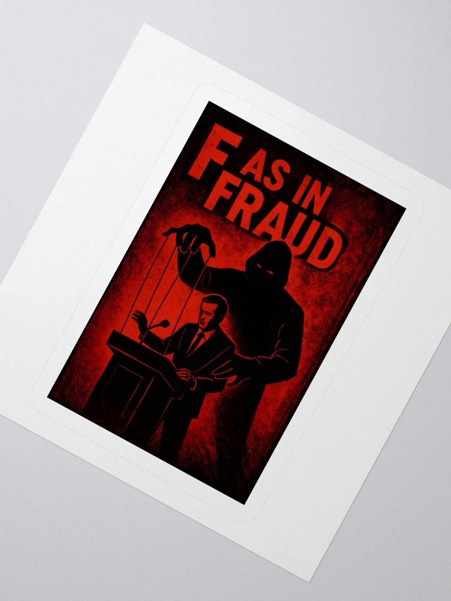 F as in fraud sticker product image (6)