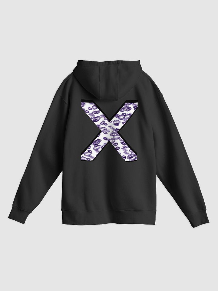 White X Purple Lipstick Kisses Hoodie product image (10)