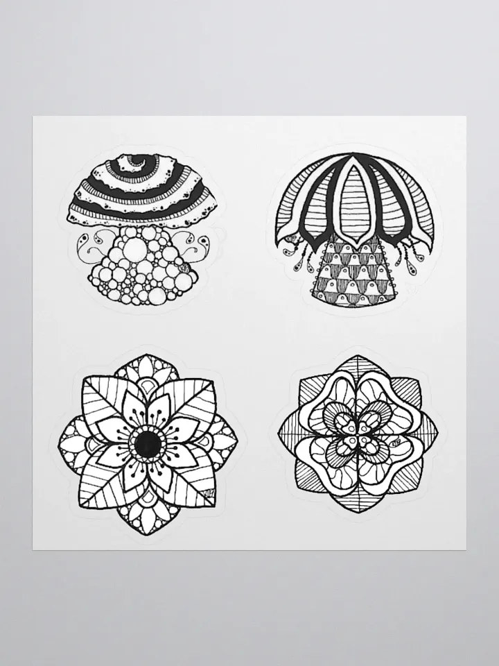 B/W Sticker Set product image (3)