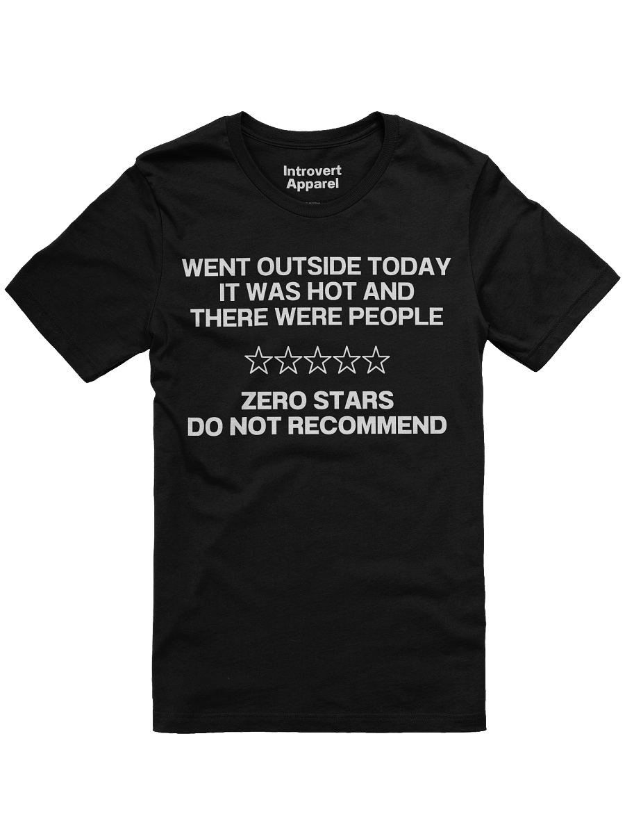 WENT OUTSIDE TODAY IT WAS HOT AND THERE WERE PEOPLE Unisex T-Shirt product image (6)