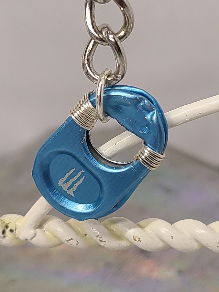 trans pride wirewrapped trash earrings product image (2)