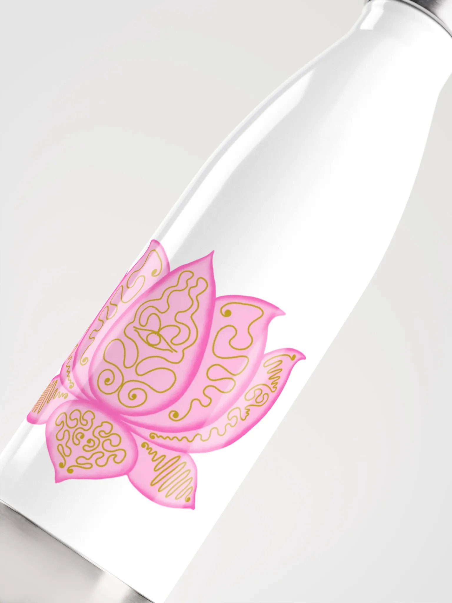 Golden Lotus Stainless Steel Water Bottle product image (5)