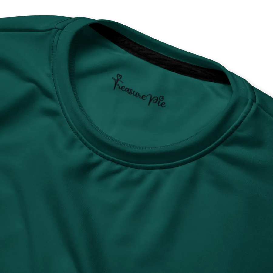 Plain Dark Green True Summer Unisex Recycled Polyester Heavyweight Premium Sweatshirt by Treasure Pie product image (4)