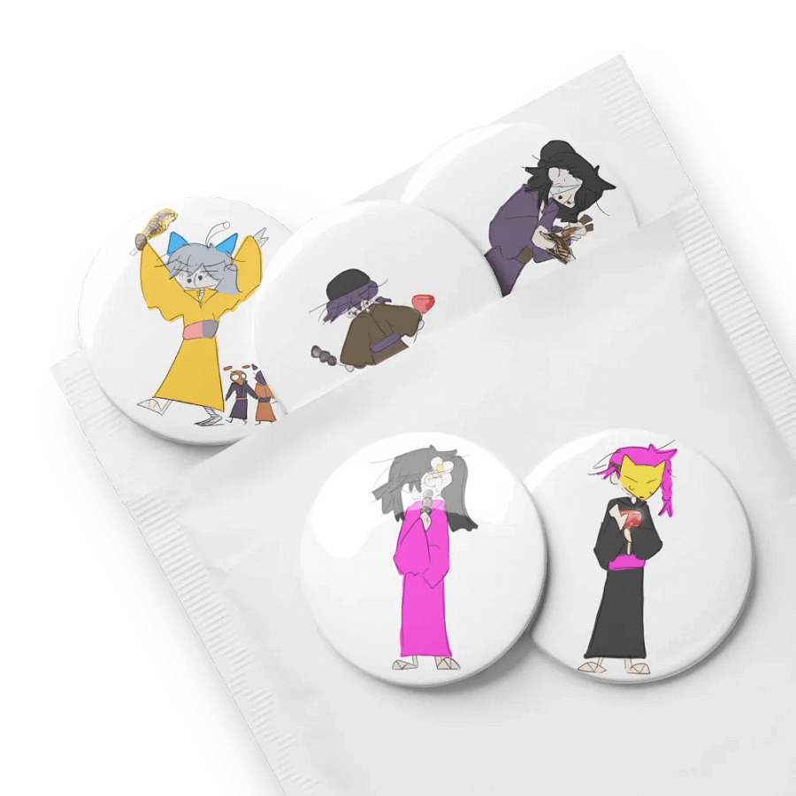 Moon Savers pin buttons August product image (8)