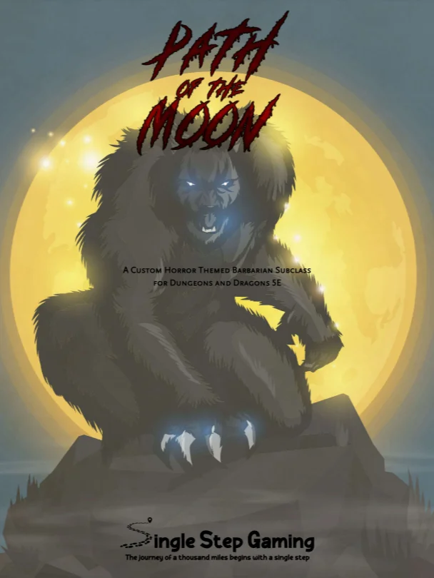 Barbarian: Path of the Moon Subclass 5E/P2E/Simulacrum Triple Threat product image (1)