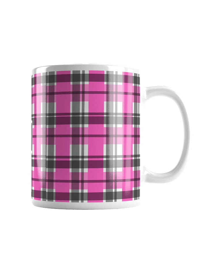 8T Sips Founders Plaid White Glossy Mug product image (1)