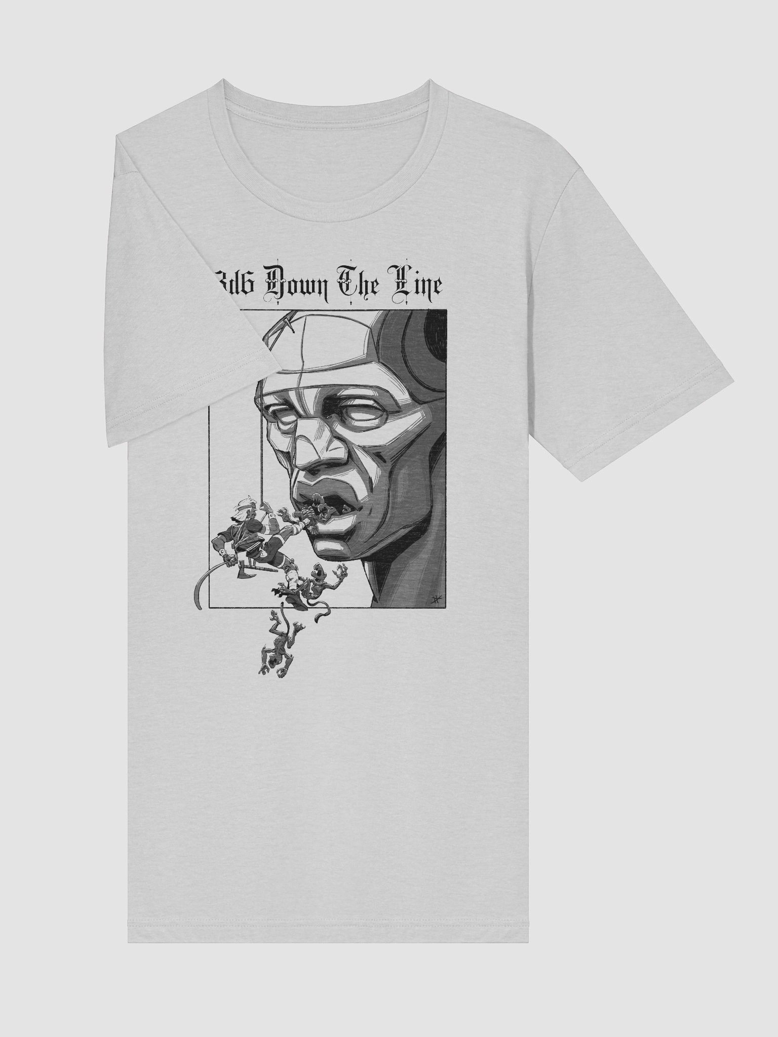 3d6 DTL Big Head on Light Triblend T-Shirt product image (5)