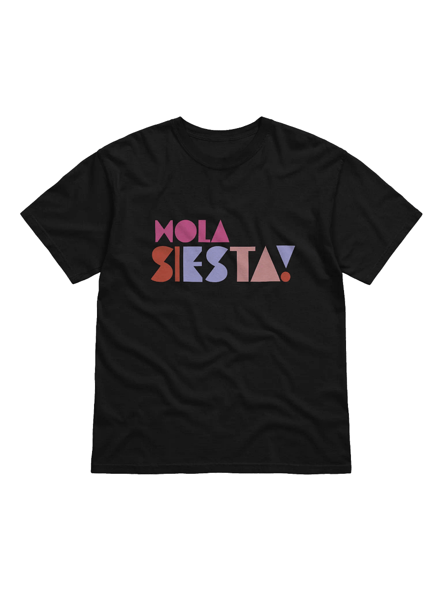 Hola Siesta Heavyweight T-Shirt Black product image (1)