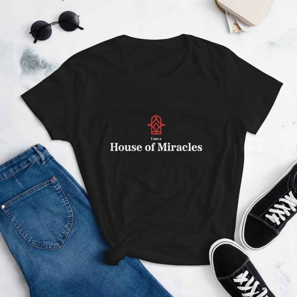 I am a House of Miracles | Fitted (Female) | White Print product image (11)