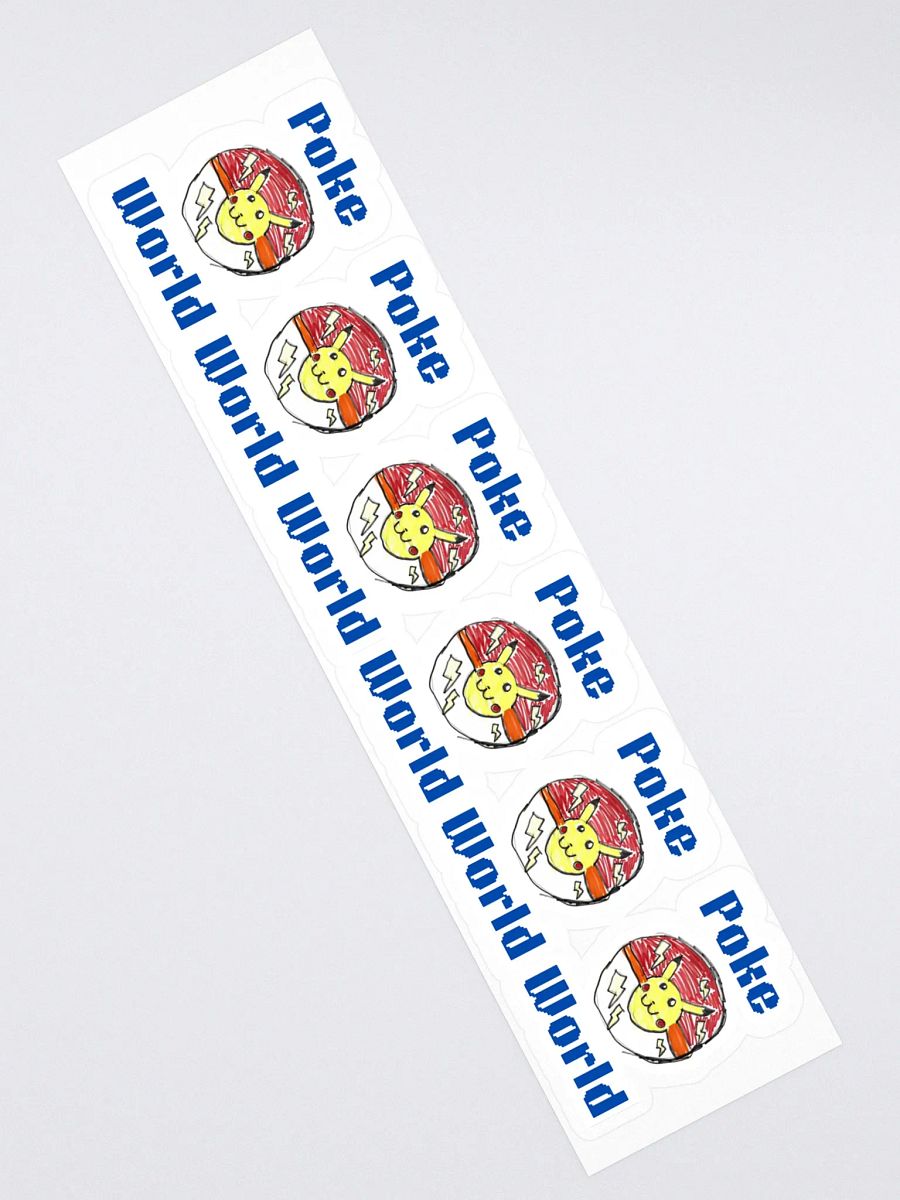 Poke World Kiss Cut Stickers (Set of 6) product image (2)