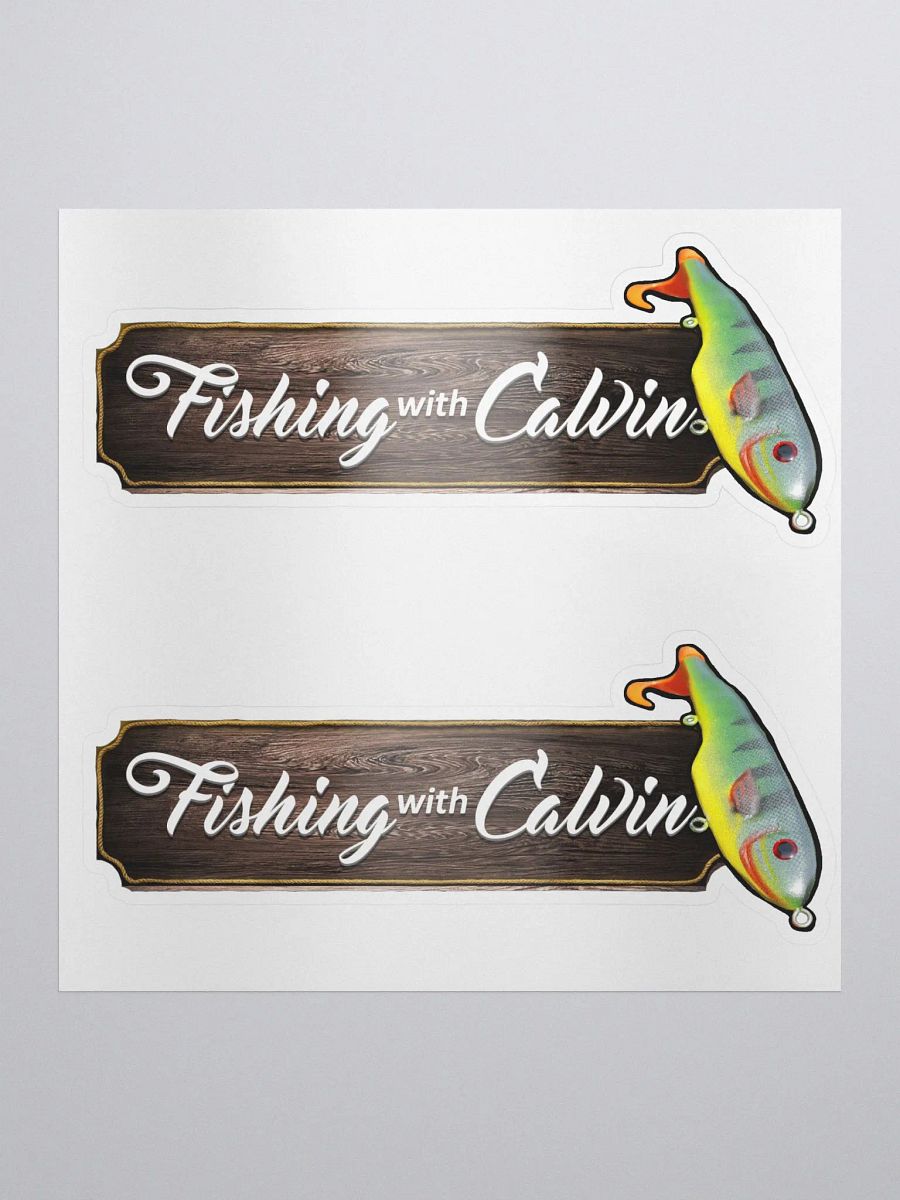 Fishing With Calvin Logo Sticker product image (1)