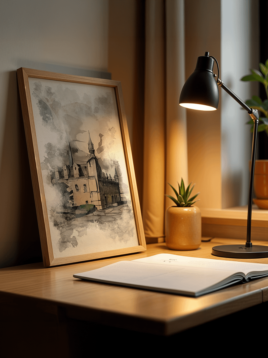 Kronborg castle - Watercolor painting - Portrait product image (3)