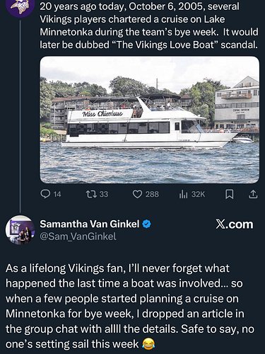 Van Ginkel's wife stopped history from repeating itself 😂😂😂

#minnesotavikings #skol #nfl #nflmemes