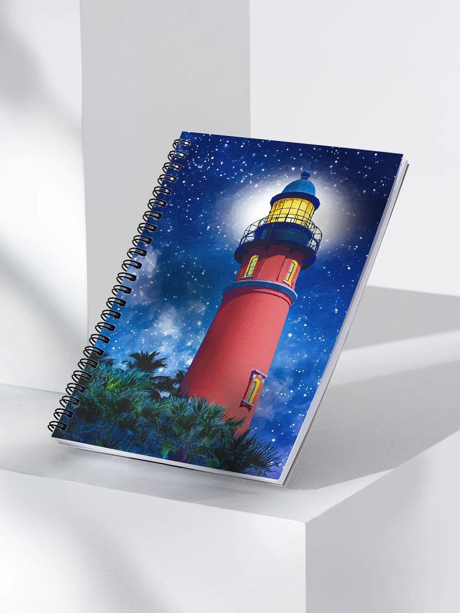 Ponce de Leon Inlet Lighthouse at Night Spiral Notebook product image (3)