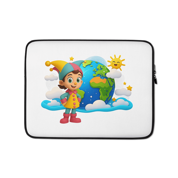 JessyJesty “Planet Hug” Earth Laptop Sleeve – Eco Style Meets Everyday Protection! product image (1)