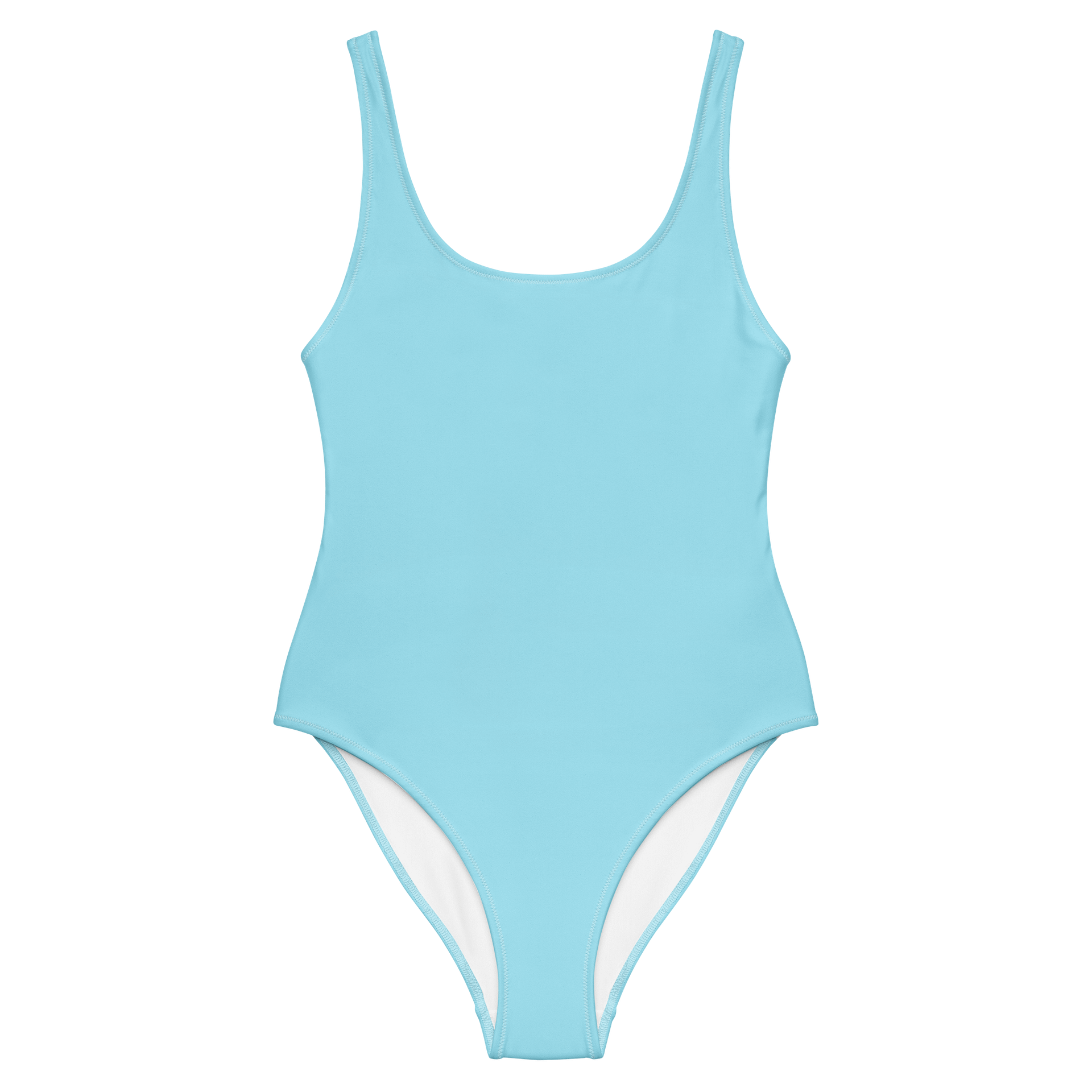 Salt Lake City Ice Blue Solid Color Retro Inspired Women's One Piece Swimsuit product image (1)