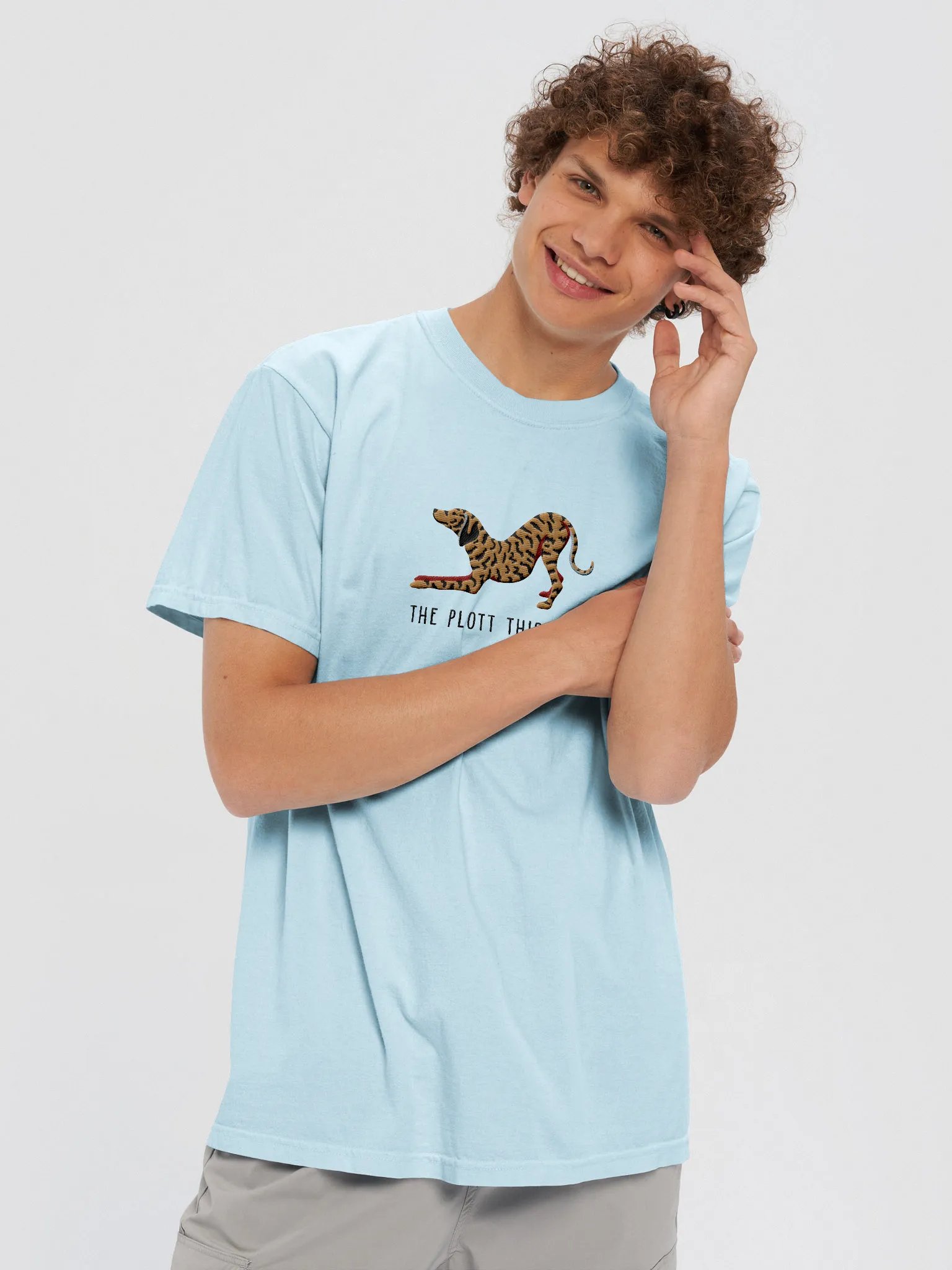 The Plott Thickens T-Shirt(Embroidered) of a Plott Hound product image (2)