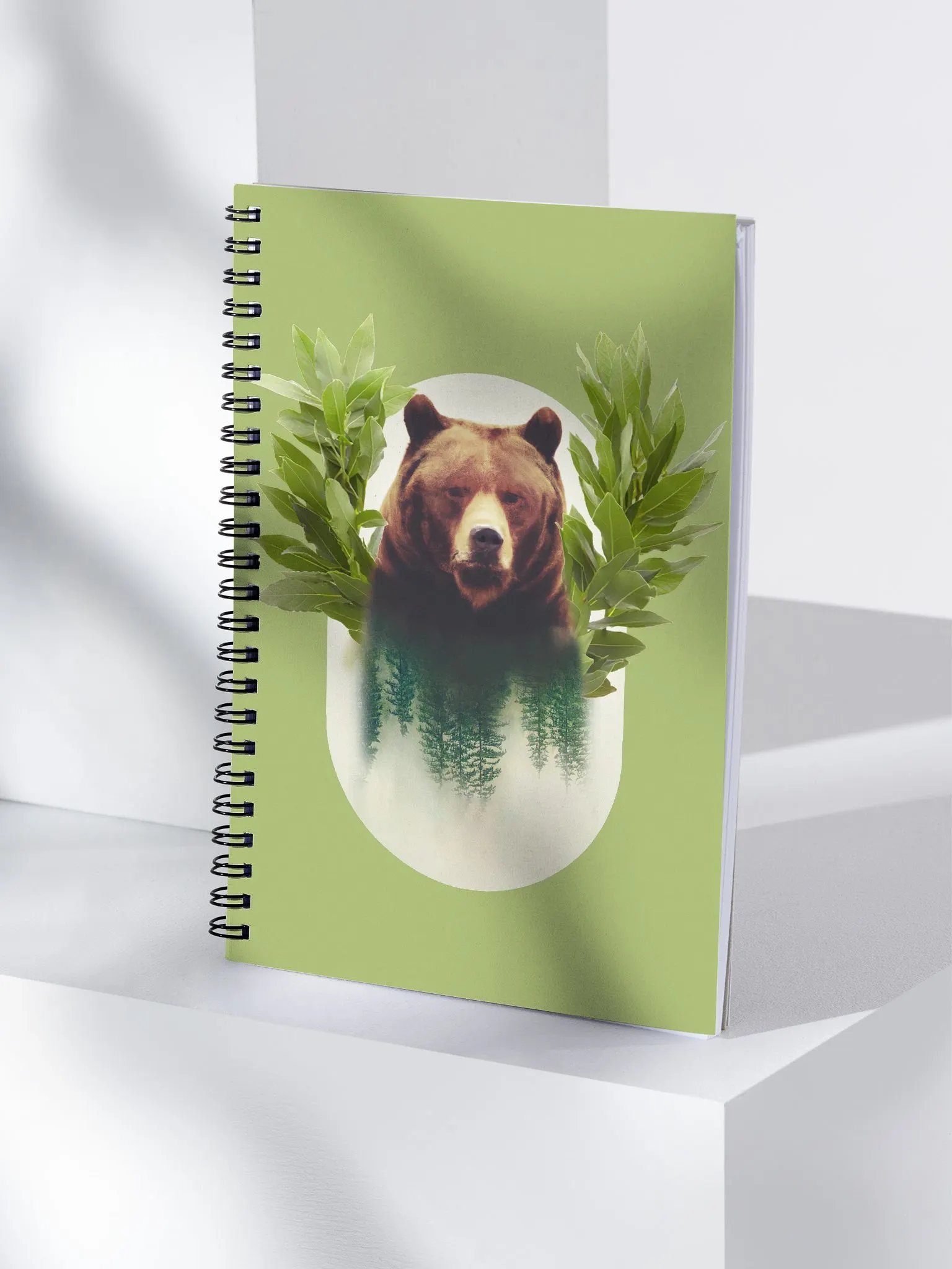 Laurel Crown Bear Spiral Notebook product image (4)