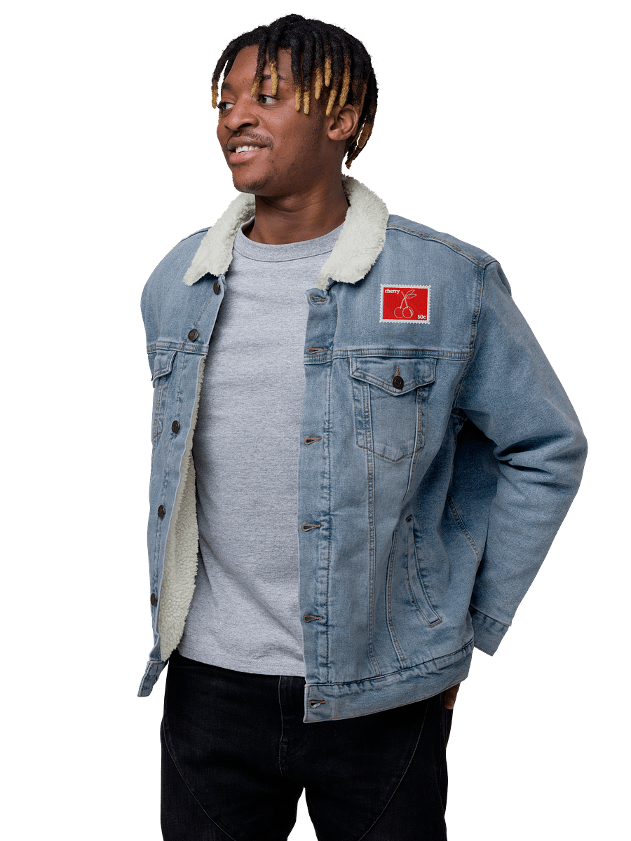 Cherry Sherpa Denim Jacket product image (7)