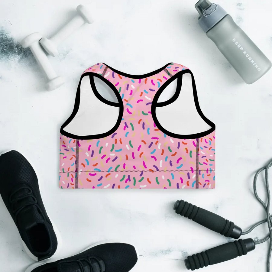 Pink Sprinkle Sports Bra product image (9)